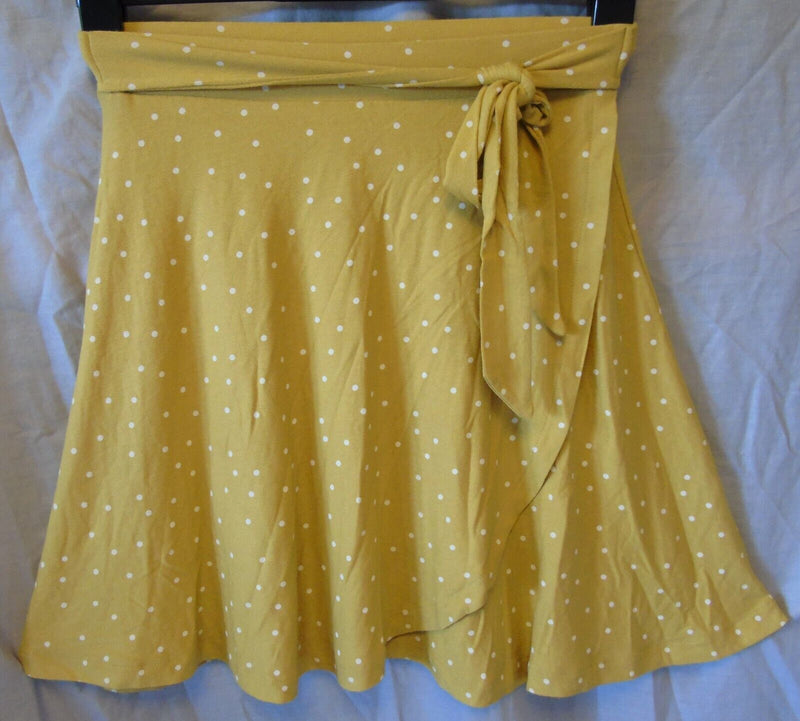 Yellow Spot Wrap Swing Skirt Size 6 Next Age 13-14 Years