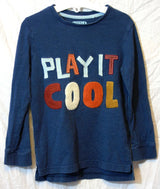 Blue Slogan Long Sleeve Top Age 4-5 Years TU