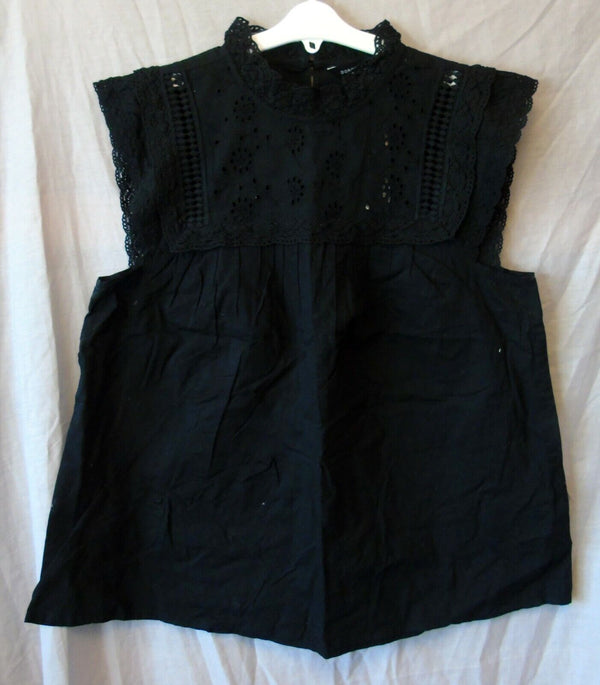 Black Blouse Top Age 14-15 Years Dorothy Perkins UK10 RRP £24