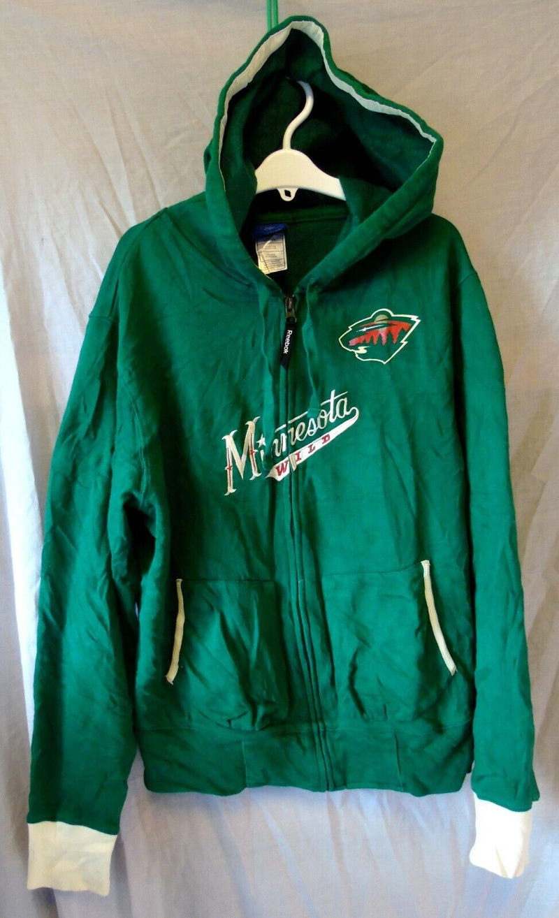 Green NHL Hockey Hooded Jacket Hoodie Age 15-16 Years  Reebok