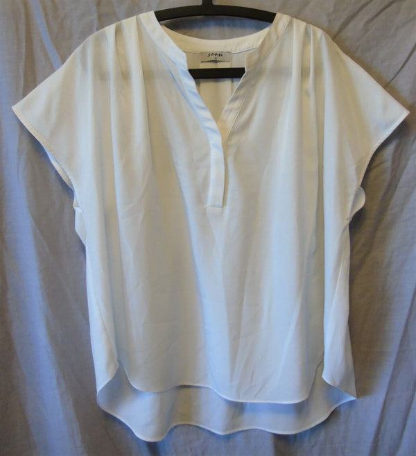 Ivory White Floaty Blouse Top Size 20 Matalan