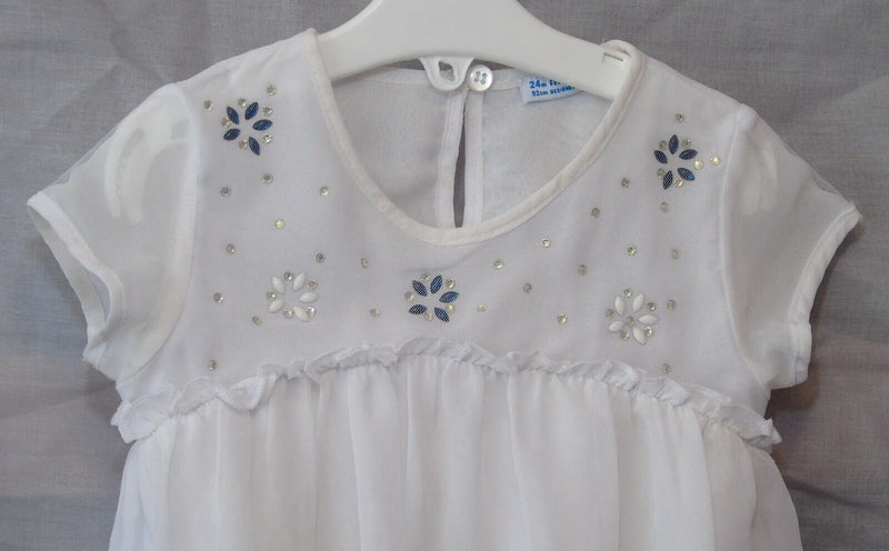 Ivory White Jewels Beaded Top Age 18-24 Months Mayoral