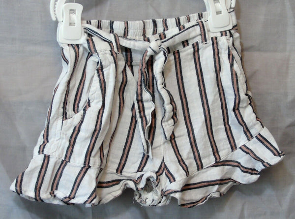 Pink Stripe Belted Summer Shorts Age 3-4 Years River Island