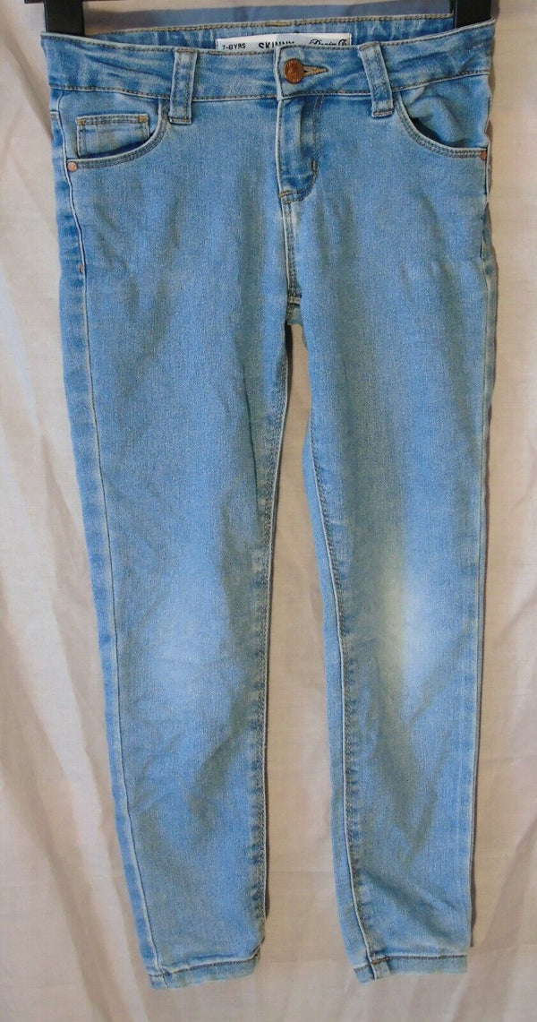 Light Blue Stretch Skinny Fit Jeans Age 7-8 Years Primark