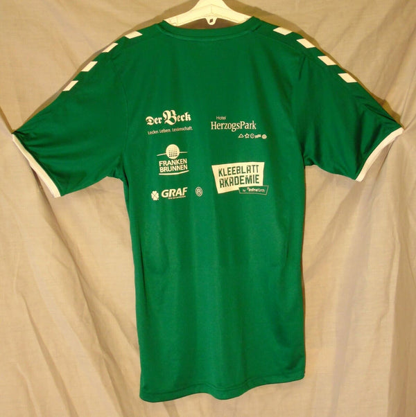 Green German SPVGG Greuther FC Signed Shirt Age 15-16 Years Hummel