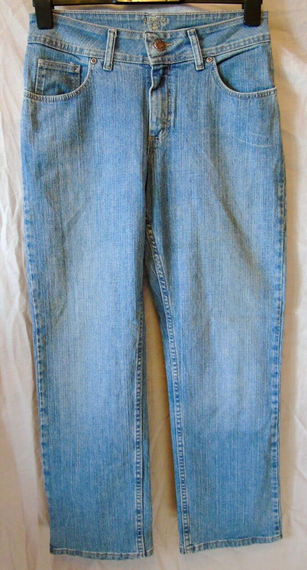 Blue Straight Leg Jeans Size 12 Lee Riders 30"W 28"L