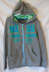 Grey Hooded Jacket Hoodie Age 8-9 Years George