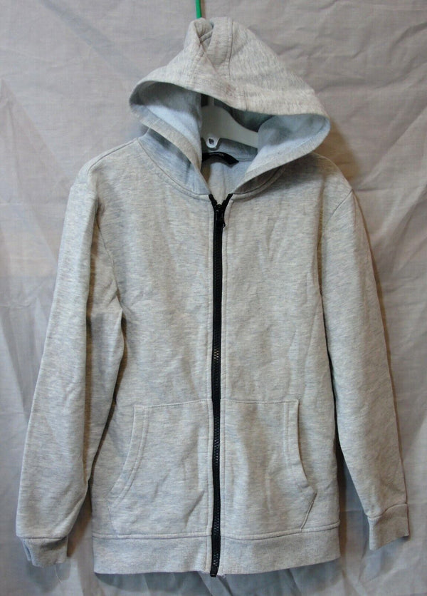 Light Grey Fleck Hooded Jacket Zipped Hoodie Age 8-9 Years George