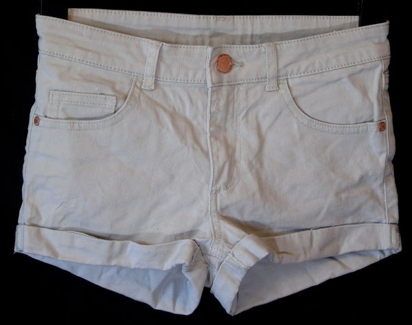 Light Grey Denim Shortie Shorts Age 10-11 Years H&M