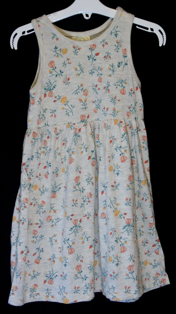 Grey Floral Jersey Dress Age 3-4 Years Casuals