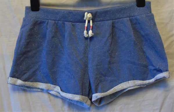 Blue Sparkly Shorts Size 16 L Large Calzedonia