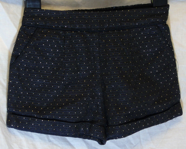 Black Sparkly Wool Feel Shorts Age 3 Years TU