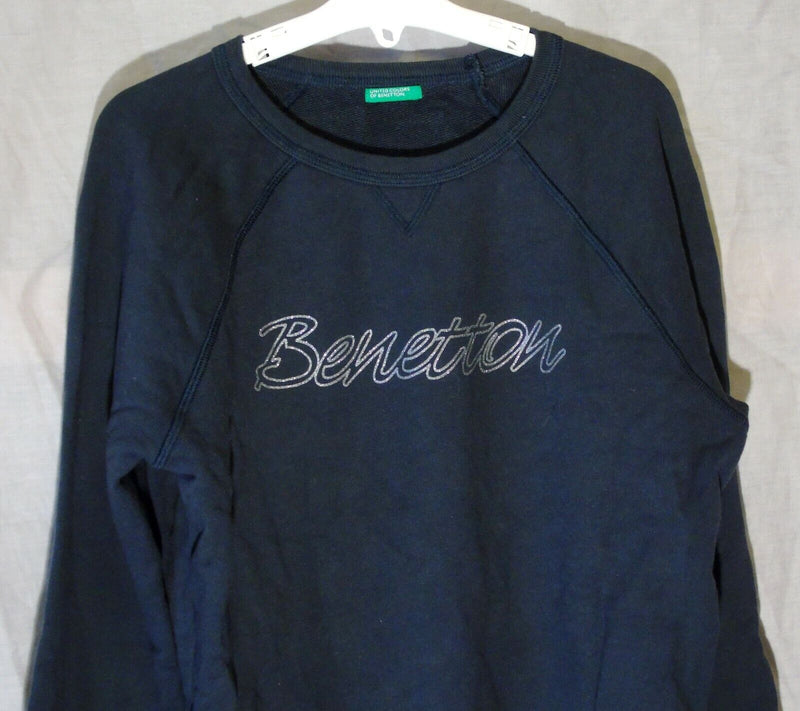 Blue Logo Front Sweater Jumper Age 13-14 Years Benetton