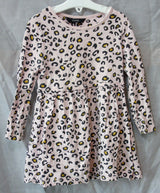 Pink Animal Pattern Jersey Dress Age 2-3 Years George